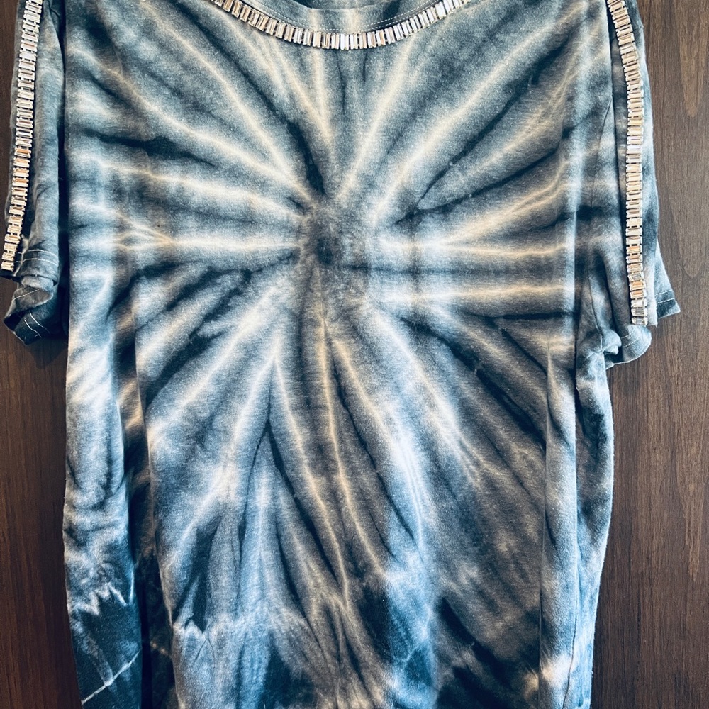 Collina Strada Crystal Embellished Tie Dye Tee